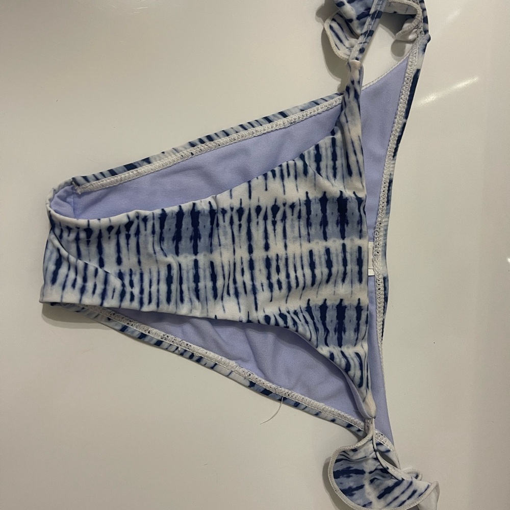 Red Dress Boutique Blue and White Bikini Bottom